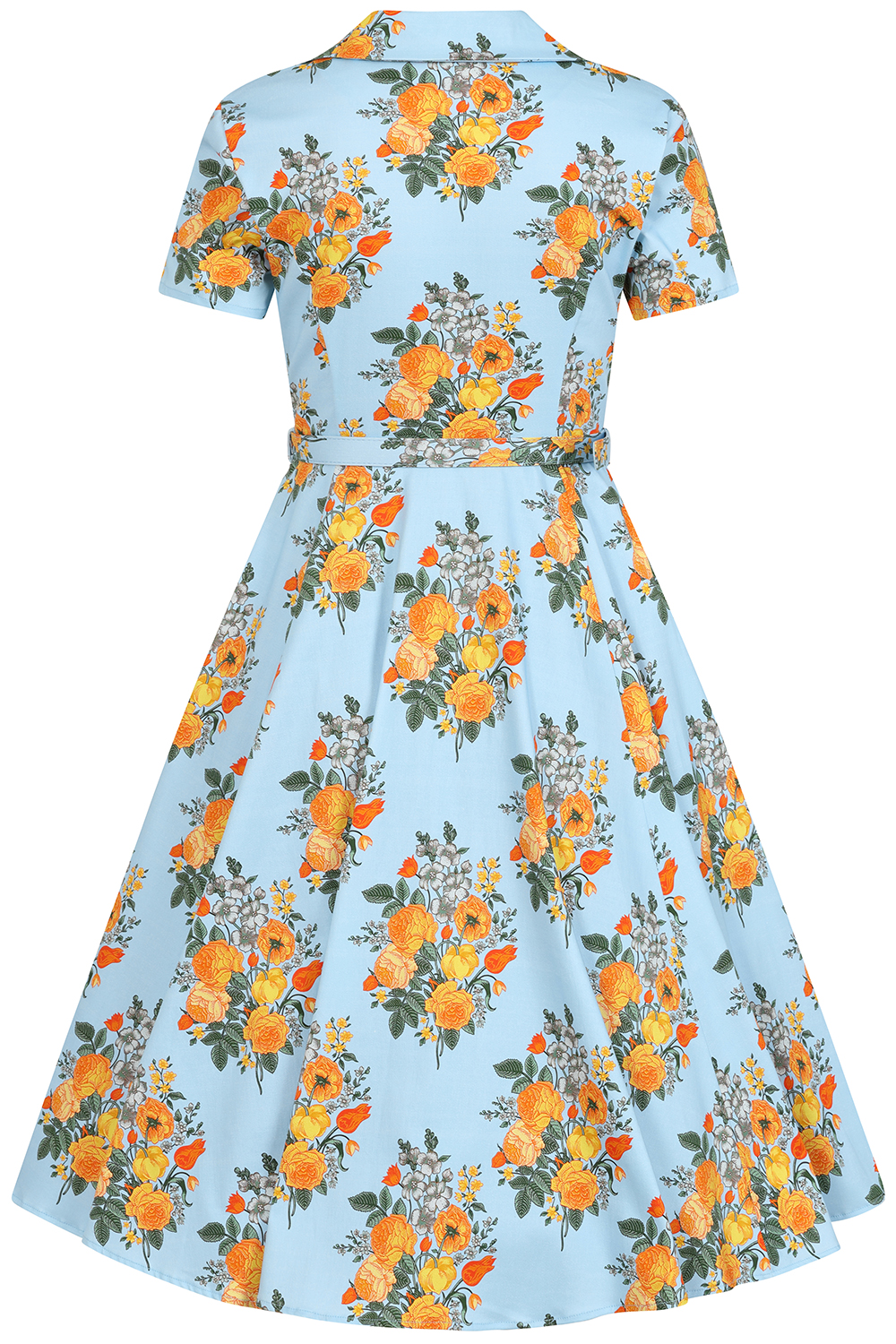 Hallie Floral Swing Dress in Extended Sizing